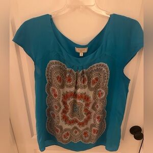 Anthropologie Moulinette Soers silk top (xl)
